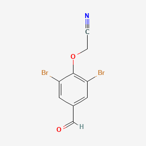 (2,6-Dibromo-4-formylphenoxy)acetonitrile