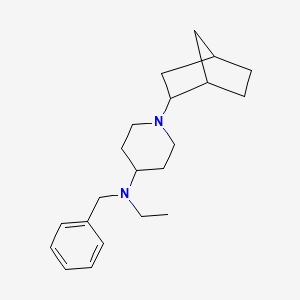 molecular formula C21H32N2 B10884916 N-benzyl-1-(bicyclo[2.2.1]hept-2-yl)-N-ethylpiperidin-4-amine 