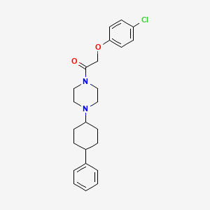 molecular formula C24H29ClN2O2 B10884927 2-(4-Chlorophenoxy)-1-[4-(4-phenylcyclohexyl)piperazin-1-yl]ethanone 