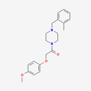 2-(4-Methoxyphenoxy)-1-[4-(2-methylbenzyl)piperazin-1-yl]ethanone