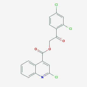 2-(2,4-Dichlorophenyl)-2-oxoethyl 2-chloroquinoline-4-carboxylate