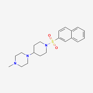 1-Methyl-4-[1-(naphthalen-2-ylsulfonyl)piperidin-4-yl]piperazine