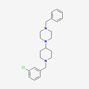 1-Benzyl-4-[1-(3-chlorobenzyl)piperidin-4-yl]piperazine