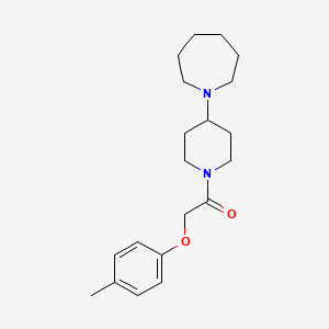 molecular formula C20H30N2O2 B10885018 1-[4-(Azepan-1-yl)piperidin-1-yl]-2-(4-methylphenoxy)ethanone 