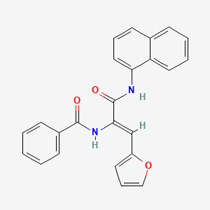 N-[(1Z)-1-(furan-2-yl)-3-(naphthalen-1-ylamino)-3-oxoprop-1-en-2-yl]benzamide