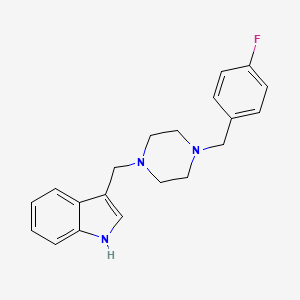 3-{[4-(4-fluorobenzyl)piperazin-1-yl]methyl}-1H-indole