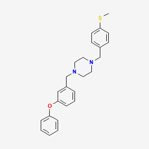 1-[4-(Methylsulfanyl)benzyl]-4-(3-phenoxybenzyl)piperazine