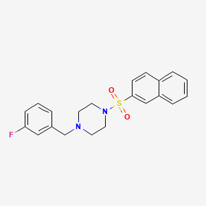 1-(3-Fluorobenzyl)-4-(naphthalen-2-ylsulfonyl)piperazine