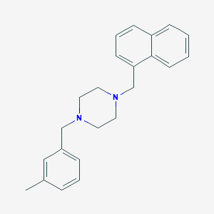 1-(3-Methylbenzyl)-4-(naphthalen-1-ylmethyl)piperazine