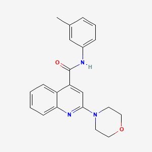 N-(3-methylphenyl)-2-morpholin-4-ylquinoline-4-carboxamide