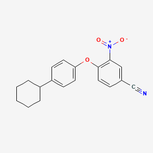 molecular formula C19H18N2O3 B10885096 4-(4-Cyclohexylphenoxy)-3-nitrobenzonitrile 