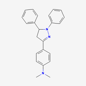 4-(2,3-diphenyl-3,4-dihydropyrazol-5-yl)-N,N-dimethylaniline