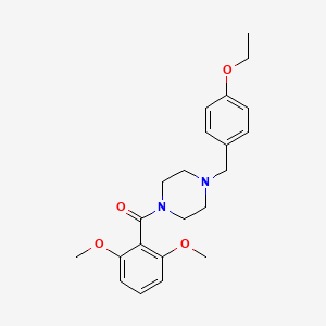 (2,6-Dimethoxyphenyl)[4-(4-ethoxybenzyl)piperazin-1-yl]methanone