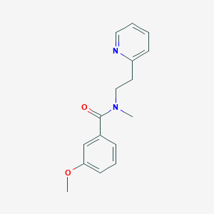 3-methoxy-N-methyl-N-[2-(pyridin-2-yl)ethyl]benzamide