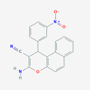 3-amino-1-(3-nitrophenyl)-1H-benzo[f]chromene-2-carbonitrile