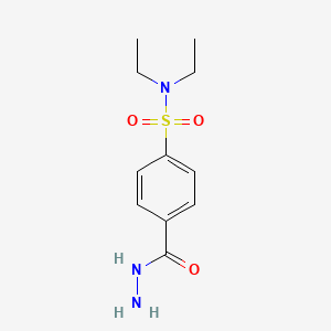 molecular formula C11H17N3O3S B10885160 N,N-Diethyl-4-(hydrazinecarbonyl)benzenesulfonamide 