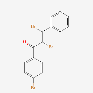 molecular formula C15H11Br3O B10885164 2,3-Dibromo-1-(4-bromophenyl)-3-phenylpropan-1-one CAS No. 6271-51-8