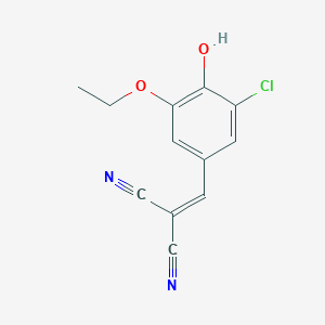 (3-Chloro-5-ethoxy-4-hydroxybenzylidene)propanedinitrile