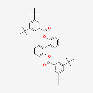 molecular formula C42H50O4 B10885258 Biphenyl-2,2'-diyl bis(3,5-di-tert-butylbenzoate) 