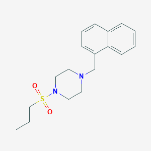 molecular formula C18H24N2O2S B10885259 1-(Naphthalen-1-ylmethyl)-4-(propylsulfonyl)piperazine 