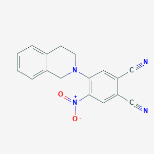 4-(3,4-dihydroisoquinolin-2(1H)-yl)-5-nitrobenzene-1,2-dicarbonitrile