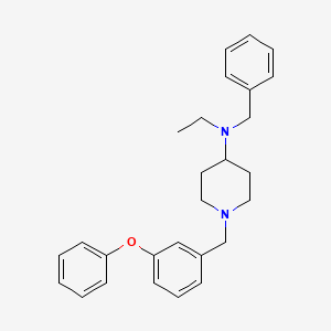 molecular formula C27H32N2O B10885278 N-benzyl-N-ethyl-1-[(3-phenoxyphenyl)methyl]piperidin-4-amine 