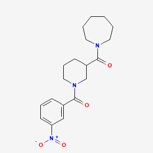 Azepan-1-yl{1-[(3-nitrophenyl)carbonyl]piperidin-3-yl}methanone