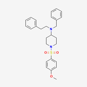 N-benzyl-1-[(4-methoxyphenyl)sulfonyl]-N-(2-phenylethyl)piperidin-4-amine