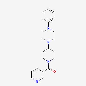 [4-(4-Phenylpiperazin-1-yl)piperidin-1-yl](pyridin-3-yl)methanone