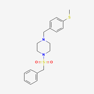 1-(Benzylsulfonyl)-4-[4-(methylsulfanyl)benzyl]piperazine