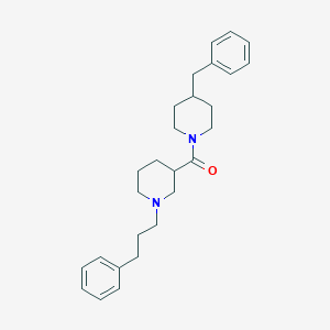 (4-Benzylpiperidin-1-yl)[1-(3-phenylpropyl)piperidin-3-yl]methanone