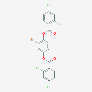 2-Bromobenzene-1,4-diyl bis(2,4-dichlorobenzoate)