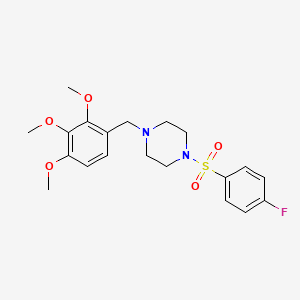 1-[(4-Fluorophenyl)sulfonyl]-4-(2,3,4-trimethoxybenzyl)piperazine