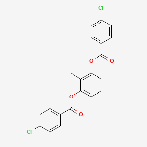 molecular formula C21H14Cl2O4 B10885384 2-Methylbenzene-1,3-diyl bis(4-chlorobenzoate) 