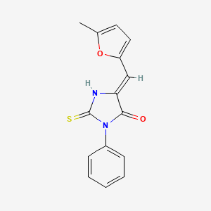 5-((5-Methylfuran-2-yl)methylene)-3-phenyl-2-thioxoimidazolidin-4-one