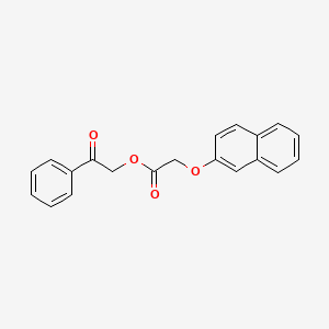 molecular formula C20H16O4 B10885407 2-Oxo-2-phenylethyl 2-(2-naphthyloxy)acetate 