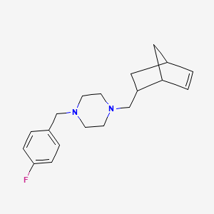 1-(Bicyclo[2.2.1]hept-5-en-2-ylmethyl)-4-(4-fluorobenzyl)piperazine