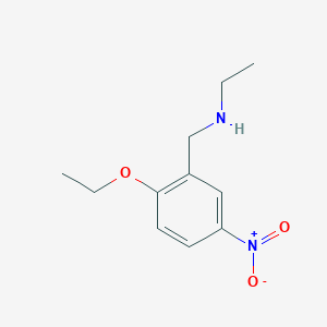 molecular formula C11H16N2O3 B10885458 N-(2-Ethoxy-5-nitrobenzyl)-N-ethylamine 