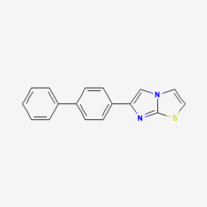 molecular formula C17H12N2S B10885478 6-(Biphenyl-4-yl)imidazo[2,1-b][1,3]thiazole CAS No. 7025-31-2