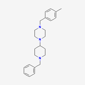 1-(1-Benzylpiperidin-4-yl)-4-(4-methylbenzyl)piperazine