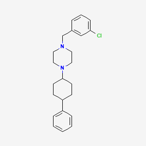 1-[(3-Chlorophenyl)methyl]-4-(4-phenylcyclohexyl)piperazine