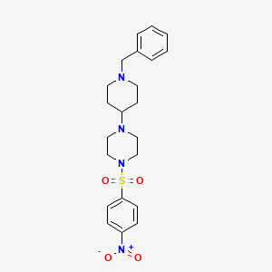 1-(1-Benzylpiperidin-4-yl)-4-[(4-nitrophenyl)sulfonyl]piperazine