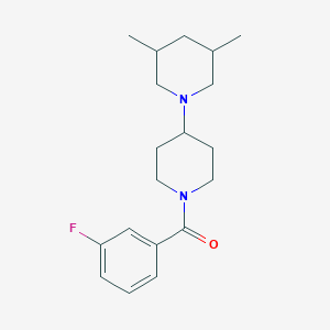 (3,5-Dimethyl-1,4'-bipiperidin-1'-yl)(3-fluorophenyl)methanone