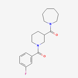 Azepan-1-yl{1-[(3-fluorophenyl)carbonyl]piperidin-3-yl}methanone