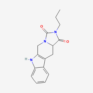 2-Propyl-5,6,11,11A-tetrahydro-1H-imidazo[1,5-B]beta-carboline-1,3(2H)-dione