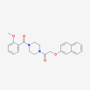 Piperazine, 1-(2-methoxybenzoyl)-4-(2-naphthyloxyacetyl)-