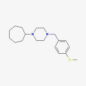 1-Cycloheptyl-4-[4-(methylsulfanyl)benzyl]piperazine