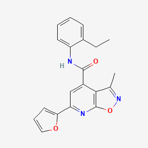 molecular formula C20H17N3O3 B10885640 N-(2-ethylphenyl)-6-(furan-2-yl)-3-methyl[1,2]oxazolo[5,4-b]pyridine-4-carboxamide 