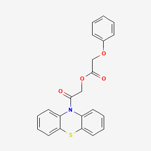 2-oxo-2-(10H-phenothiazin-10-yl)ethyl phenoxyacetate