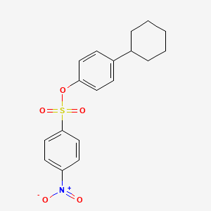 4-Cyclohexylphenyl 4-nitrobenzenesulfonate